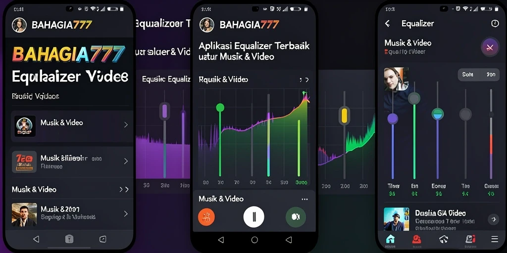 Antarmuka BAHAGIA777 yang intuitif dan fitur Equalizer yang canggih.