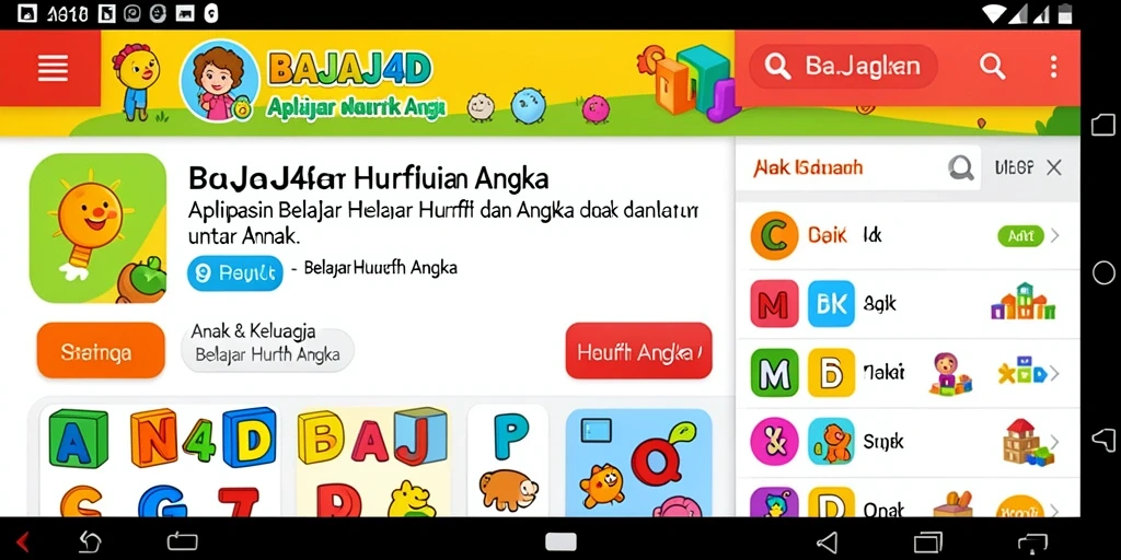 Tampilan antarmuka aplikasi BAJAJ4D yang interaktif dan menarik.