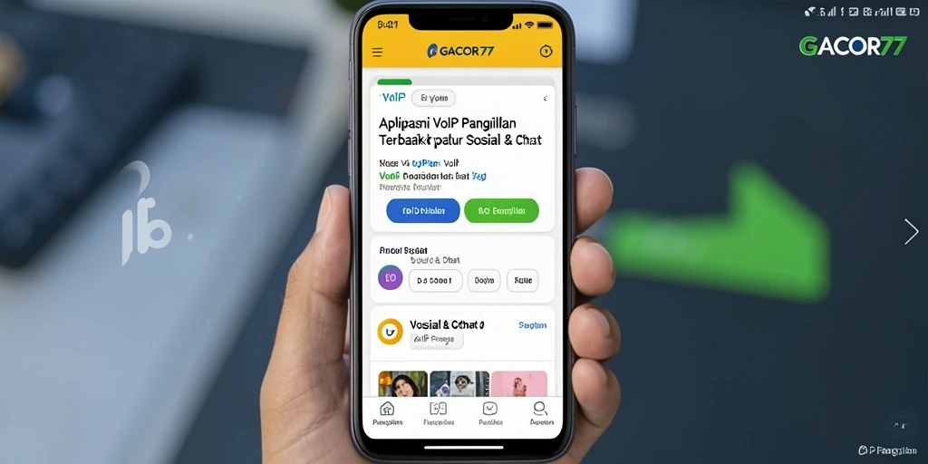 Antarmuka aplikasi GACOR77 untuk VoIP Panggilan yang menarik dan mudah digunakan.