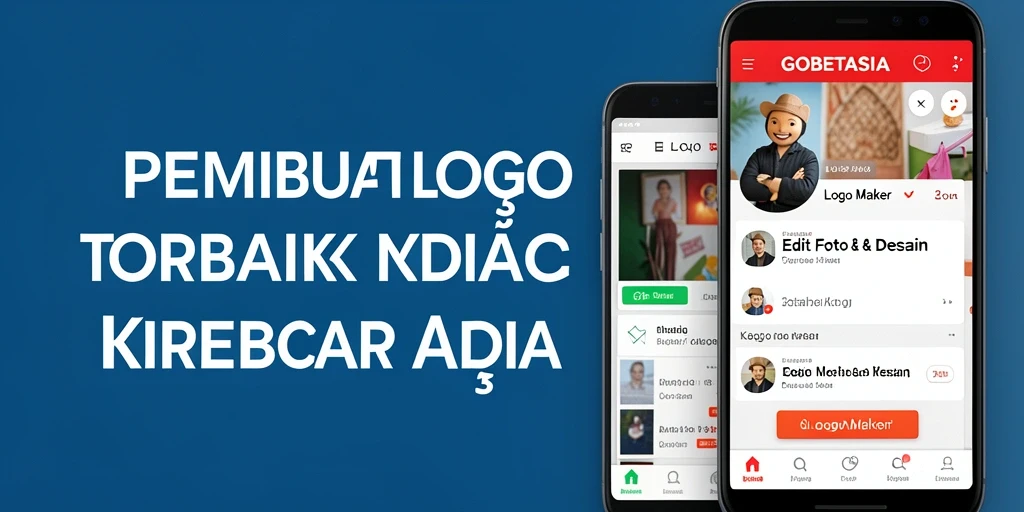 Antarmuka utama GOBETASIA yang menampilkan fitur Logo Maker.