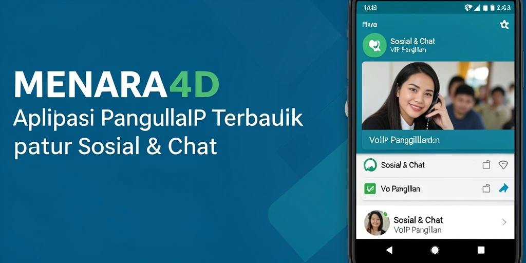 Tampilan antarmuka aplikasi MENARA4D untuk panggilan VoIP yang intuitif.
