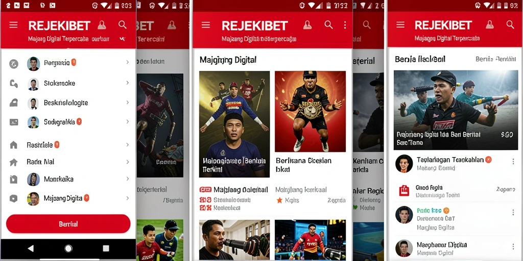Tampilan antarmuka REJEKIBET yang modern dan user-friendly.