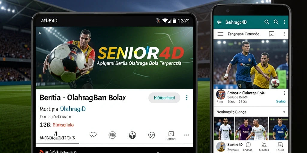 Tampilan antarmuka aplikasi SENIOR4D yang menarik dan informatif.