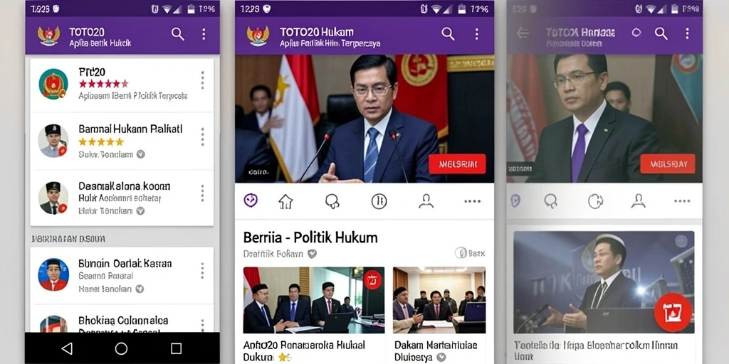 Tampilan antarmuka aplikasi TOTO20 yang informatif dan mudah digunakan.