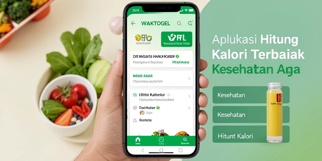 Tampilan antarmuka WAKTOGEL dengan fitur menghitung kalori yang mudah digunakan.